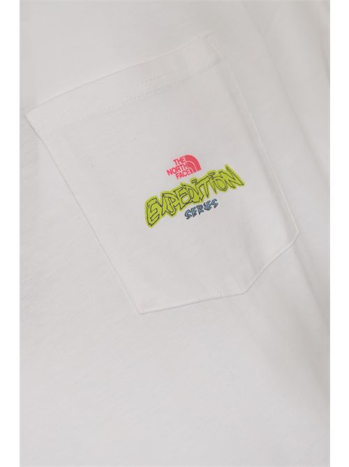 T-shirt oversize a maniche lunghe Expedition Celebration Bianco The North Face | NF0A8E3DFN41